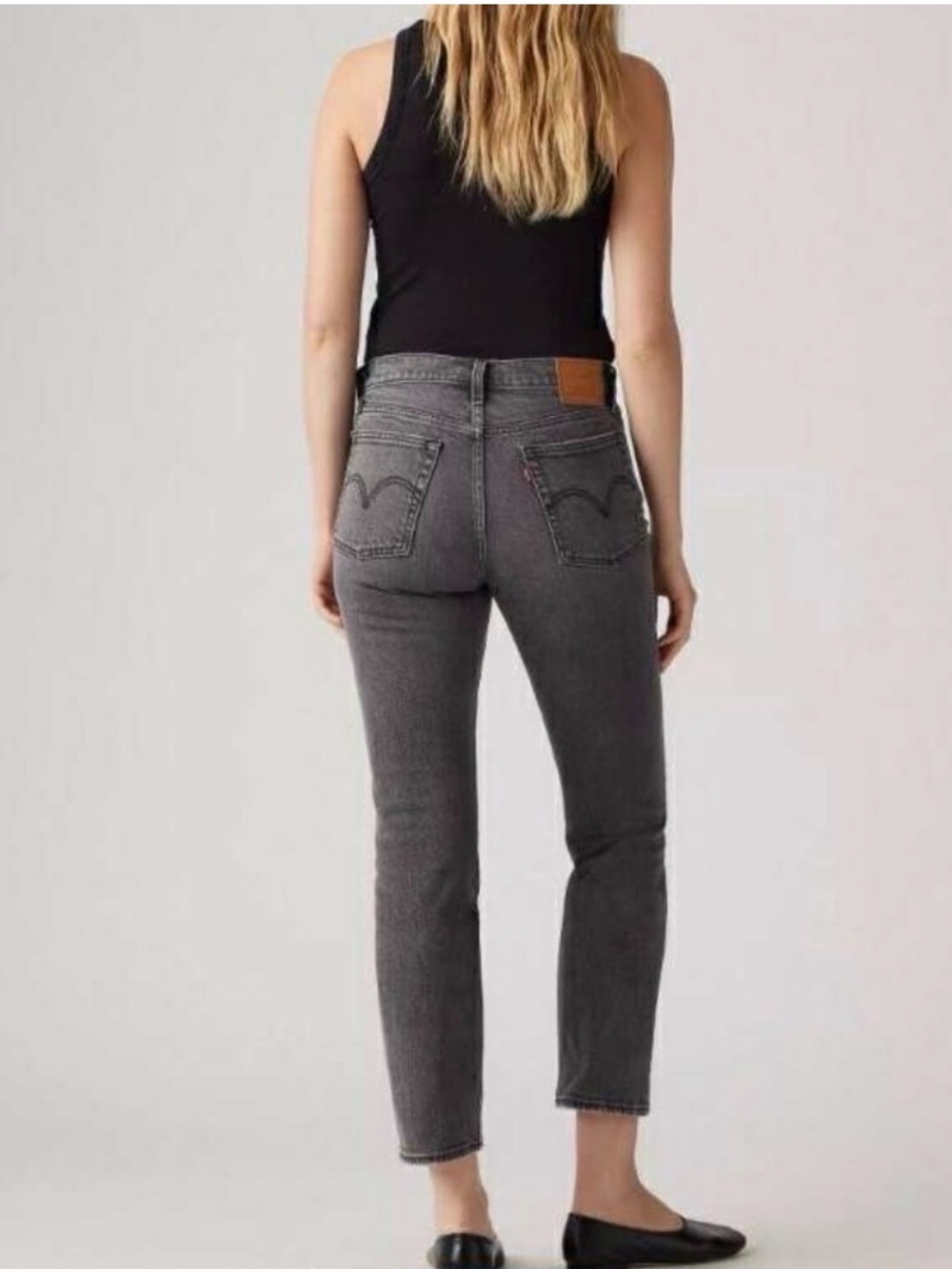 Levi's Women's Grey Wedgie Straight Jeans Size 28